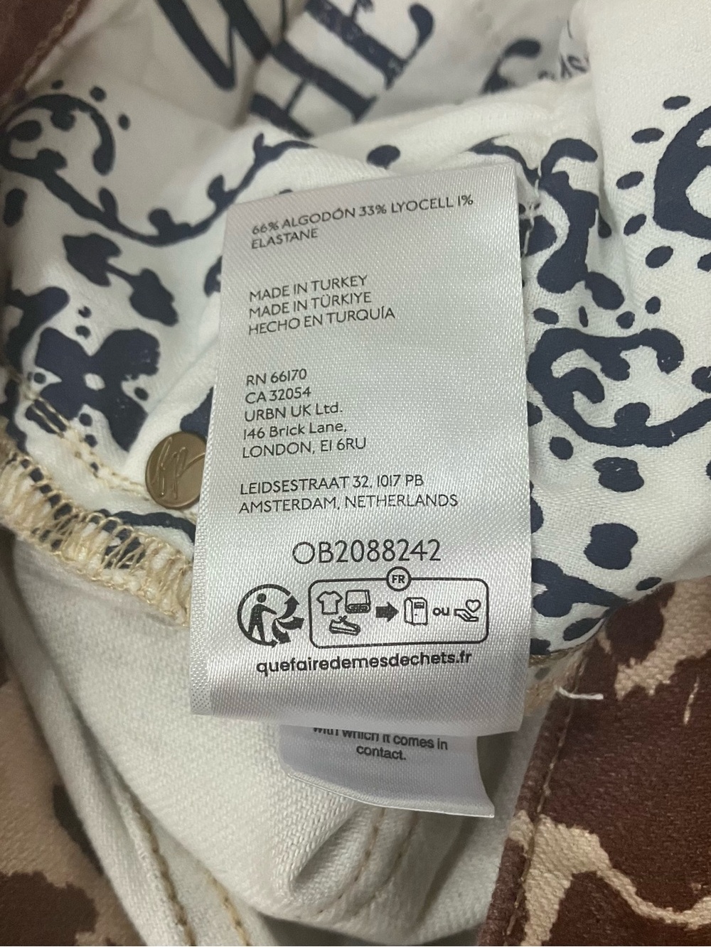 Free People 'We The Free' Risk Taker Printed Jeans - Picture 6 of 8